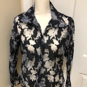 Silk burnout top